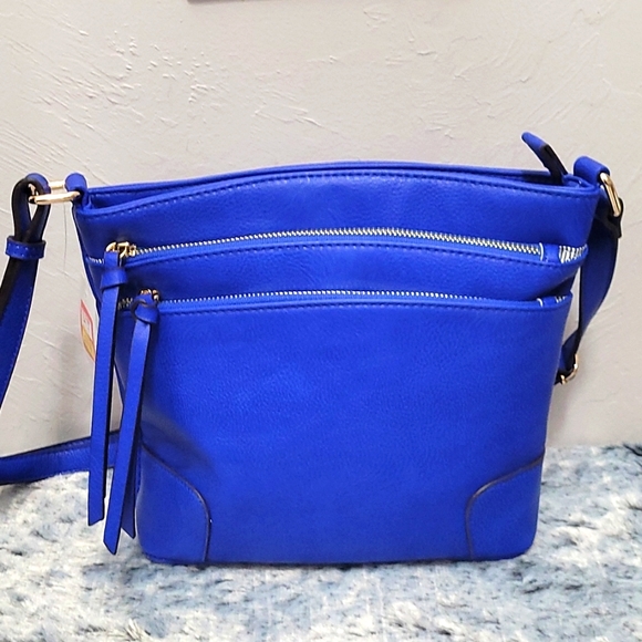 WUO Bags Royal Blue Crossbody Purse Lots Of Compartments Poshmark